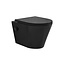 Wiesbaden Bidet wc Wiesbaden Vesta Mat Zwart met geïntegreerde kraan Koud Randloos Incl. Shade Wc-bril - 32.3338