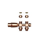 Radiatorkraan Geborsteld Koper Recht Belrad Thermostatisch 1/2Mx16/2m30 H-Blok