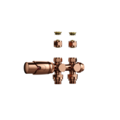 Radiatorkraan Geborsteld Koper Recht Belrad Thermostatisch 1/2Mx16/2m30 H-Blok