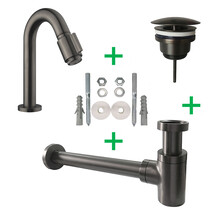 Fonteinkraan set Caral Victoria Gunmetal - 22.3739