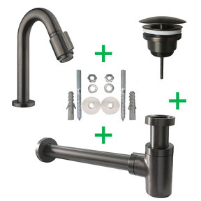 Fonteinkraan set Caral Victoria Gunmetal - 22.3739