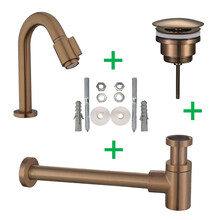 Fonteinkraan set Caral Victoria Geborsteld Brons Koper - 22.3734