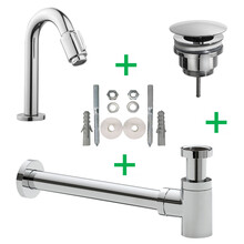 Fonteinkraan set Caral Victoria Chroom- 22.3736