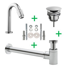 Fonteinkraan set Caral Victoria Chroom- 22.3736