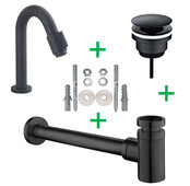 Fonteinkraan set Caral Victoria Mat Zwart - 22.3737
