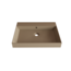 GLISS DESIGN Wastafel Lako Mat Cappuccino 70x46x7cm 1 kraangat