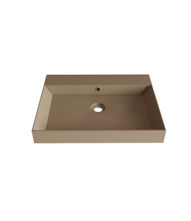 Wastafel Lako Mat Cappuccino 80x46x7cm 1 kraangat
