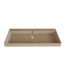 GLISS DESIGN Wastafel Lako Mat Cappuccino 100x46x7cm 1 kraangat