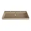 GLISS DESIGN Wastafel Lako Mat Cappuccino 100x46x7cm 2 kraangaten