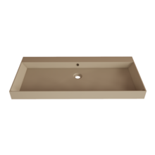 Wastafel Lako Mat Cappuccino 100x46x7cm 0 kraangaten