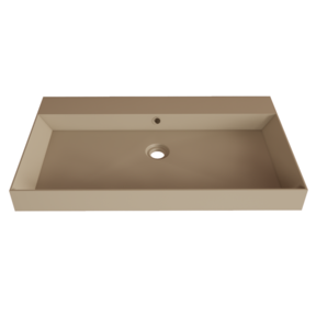 Wastafel Lako Mat Cappuccino 80x46x7cm 1 kraangat