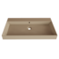 GLISS DESIGN Wastafel Lako Mat Cappuccino 80x46x7cm 1 kraangat