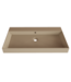GLISS DESIGN Wastafel Lako Mat Cappuccino 80x46x7cm 1 kraangat