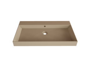 Wastafel Lako Mat Cappuccino 90x46x7cm 1 kraangat