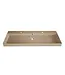 Wastafel Lako Mat Cappuccino 120x46x7cm enkele wasbak 0 kraangaten