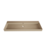 Wastafel Lako Mat Cappuccino 120x46x7cm enkele wasbak 0 kraangaten