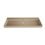GLISS DESIGN Wastafel Lako Mat Cappuccino 140x46x7cm enkele wasbak 0 kraangaten