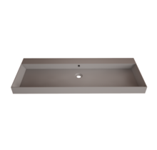 Wastafel Lako Mat Lei Grijs 120x46x7cm 0 kraangaten