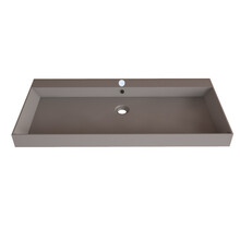 Wastafel Lako Mat Lei Grijs 100x46x7cm 1 kraangat