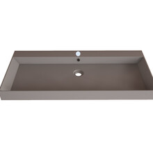 Wastafel Lako Mat Lei Grijs 100x46x7cm 1 kraangat