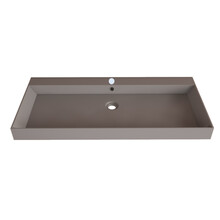 Wastafel Lako Mat Lei Grijs 100x46x7cm 1 kraangat