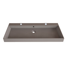 Wastafel Lako Mat Lei Grijs 100x46x7cm 2 kraangaten