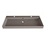 GLISS DESIGN Wastafel Lako Mat Lei Grijs 100x46x7cm 2 kraangaten