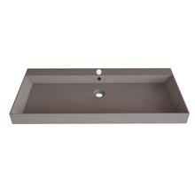 Wastafel Lako Mat Lei Grijs 90x46x7cm 1 kraangat