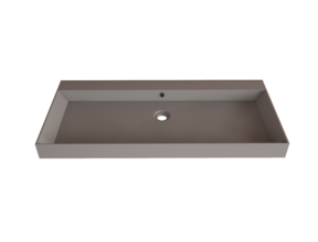 Wastafel Lako Mat Lei Grijs 90x46x7cm 0 kraangaten