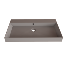 Wastafel Lako Mat Lei Grijs 80x46x7cm 0 kraangaten