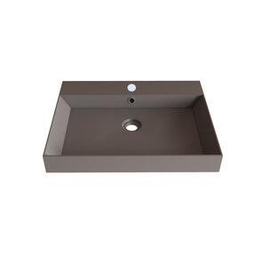 Wastafel Lako Mat Lei Grijs 70x46x7cm 1 kraangat