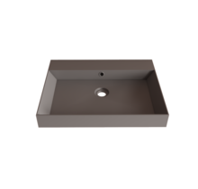 Wastafel Lako Mat Lei Grijs 70x46x7cm 0 kraangaten