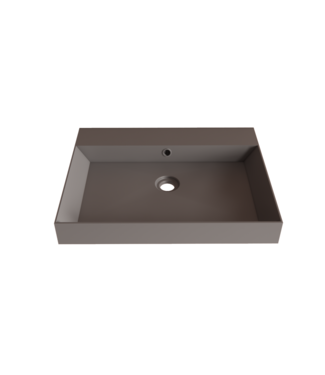 GLISS DESIGN Wastafel Lako Mat Lei Grijs 70x46x7cm 0 kraangaten