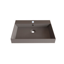 Wastafel Lako Mat Lei Grijs 60x46x7cm 1 kraangat