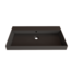 Wastafel Lako Mat Zwart 80x46x7cm 1 kraangat