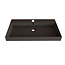 GLISS DESIGN Wastafel Lako Mat Zwart 80x46x7cm 1 kraangat