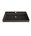 Wastafel Lako Mat Zwart 80x46x7cm 1 kraangat