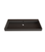 Wastafel Lako Mat Zwart 100x46x7cm 2 kraangaten