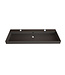 Wastafel Lako Mat Zwart 140x46x7cm enkele wasbak 0 kraangaten