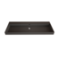 GLISS DESIGN Wastafel Lako Mat Zwart 140x46x7cm enkele wasbak 0 kraangaten