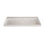 GLISS DESIGN Wastafel Lako Mat Wit 120x46x7cm enkele wasbak 0 kraangaten