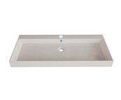 Wastafel Lako Mat Wit 100x46x7cm 0 kraangaten