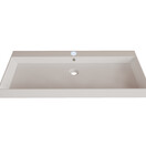 Wastafel Lako Mat Wit 100x46x7cm 1 kraangaten