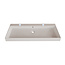 GLISS DESIGN Wastafel Lako Mat Wit 100x46x7cm 2 kraangaten