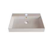 Wastafel Lako Glans Wit 60x46x7cm 0 kraangat