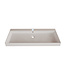 Wastafel Lako Glans Wit 90x46x7cm 0 kraangat
