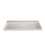 Wastafel Lako Glans Wit 120x46x7cm enkele wasbak 0 kraangaten