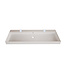 Wastafel Lako Glans Wit 120x46x7cm enkele wasbak 0 kraangaten