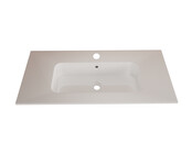 Wastafel Asia Glans Wit 100cm wasbak met 1 kraangat Wastafel Asia Glans Wit 100cm wasbak met 1 kraangat