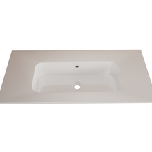 Wastafel Asia Glans Wit 100cm wasbak zonder kraangat